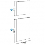 ニッチ什器(バックパネル)