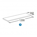 ニッチ什器(木棚板)